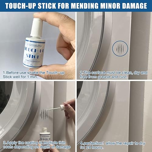Miniatura 10 de cocomfix Pintura de retoque especial para electrodomésticos, pintura para electrodomésticos, pintura de retoque de alto brillo para refrigeradores,