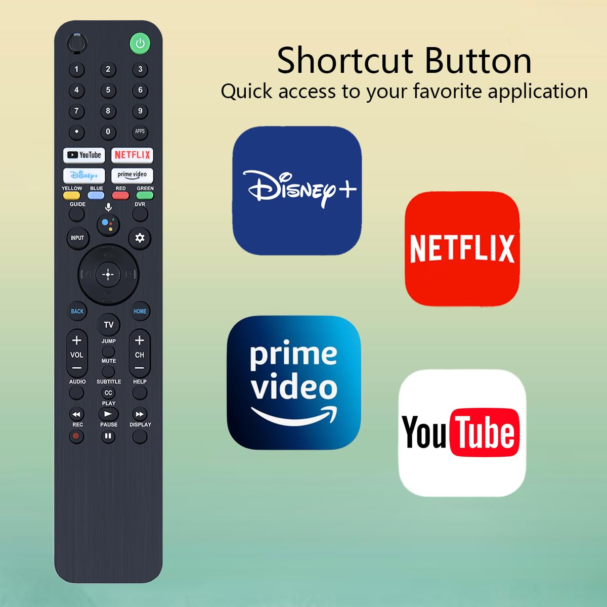 GHUST RMF-TX520U Telecomando vocale di ricambio per Sony Smart TV KD-75X79J KD-75X80CJ KD-75X81J KD-75X85J KD-85X85J KD-85X91CJ KD-85X91J XR-50X90J XR-50X94J XR-5A94J 84J XL 75X95J XR-75Z9J XR-77A80J