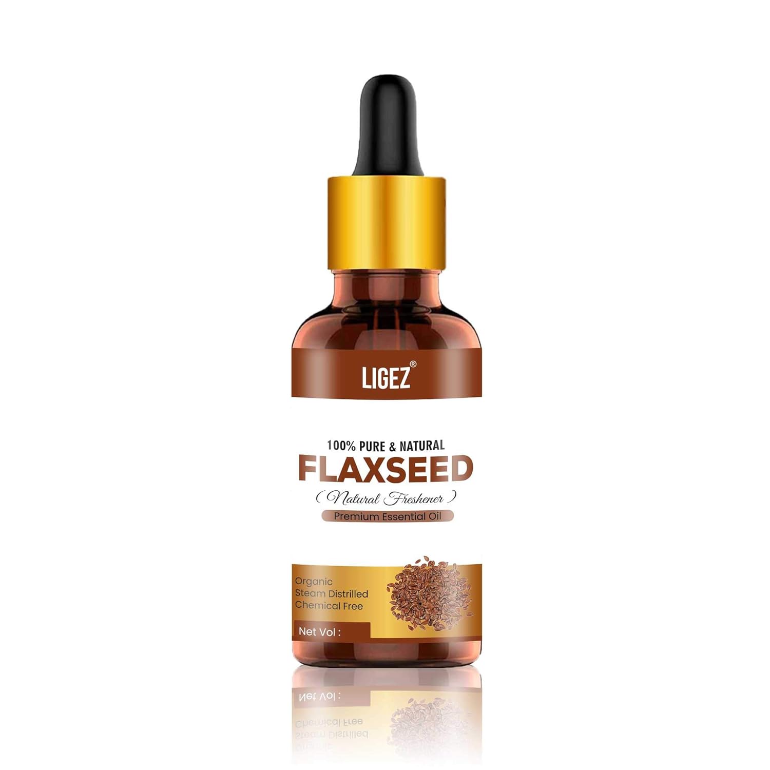 Buy Ligez Cold Pressed Natural Flax Seed oil for Joints, Hair, Skin and