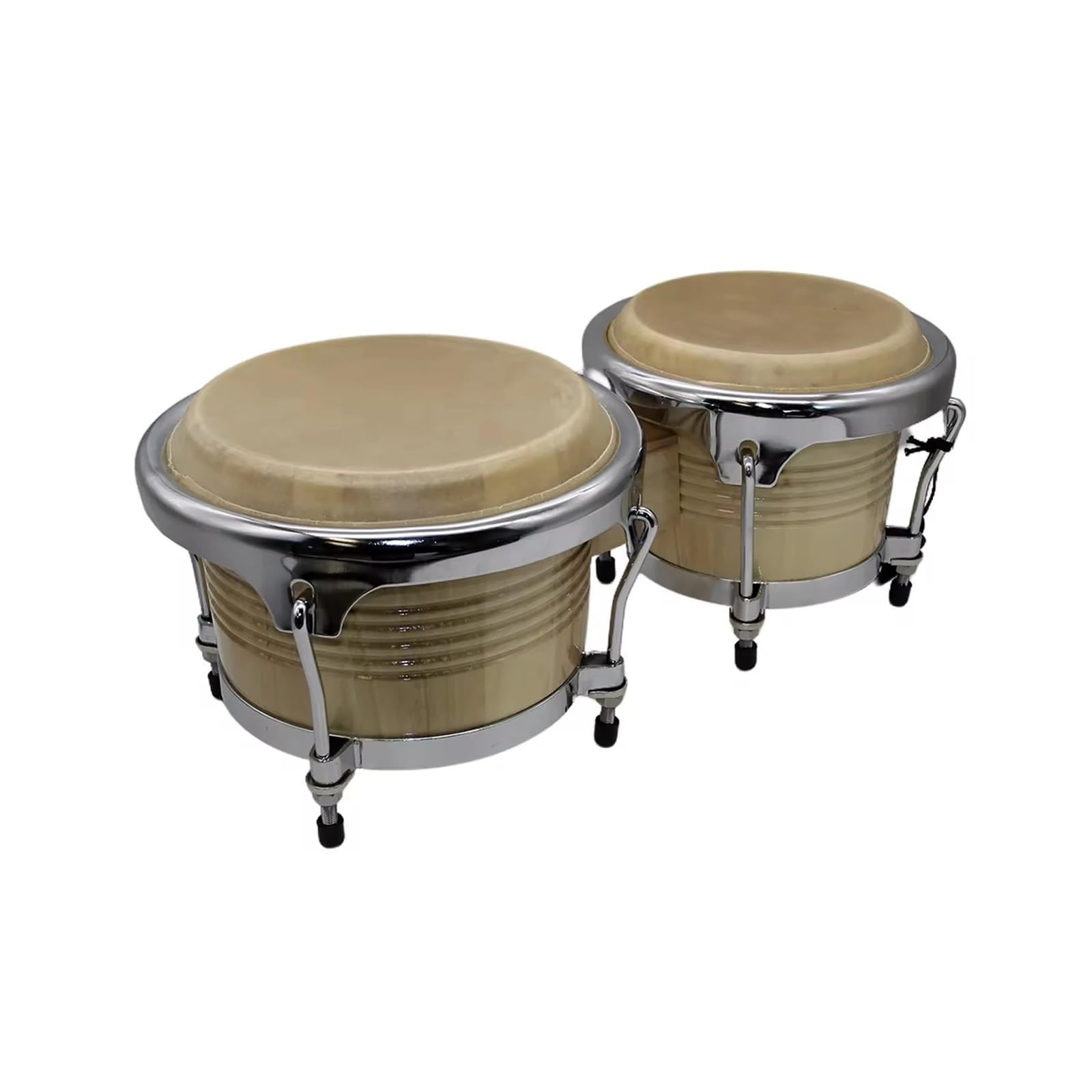 Bongos Ensemble d'instruments de Percussion en bois tambours Bongo professionnels 7,5 et 8, pouces for adultes débutants