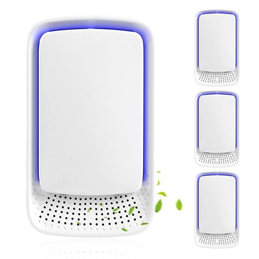 Plug In Air Ionizers for Home 4Pack,Negative Ion Air Purifier -Plug In Air Freshener for Home, Office, Bathroom and Living Room,Portable Air Purifiers Odor,Pets Smell (4)