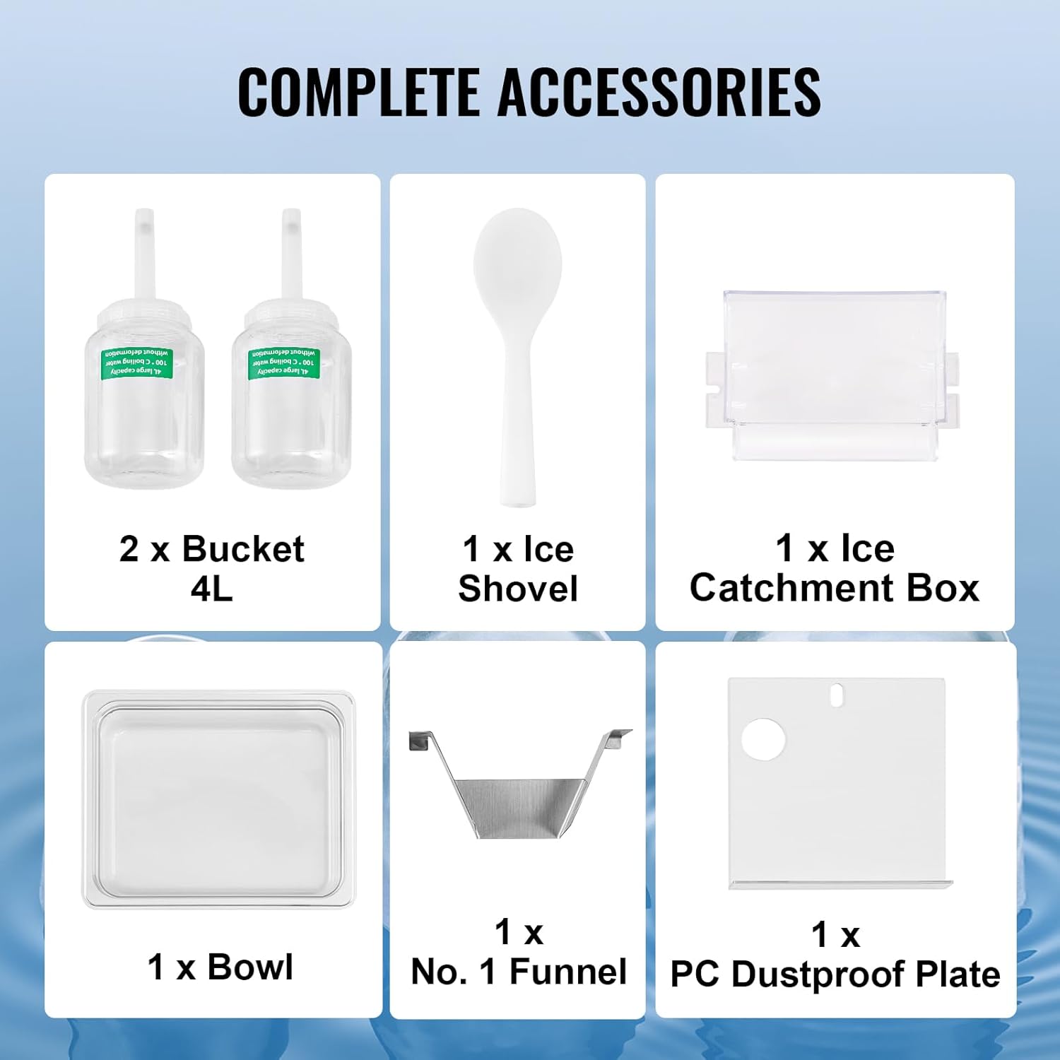 VEVOR Commercial Snowflake Ice Machine Accessories