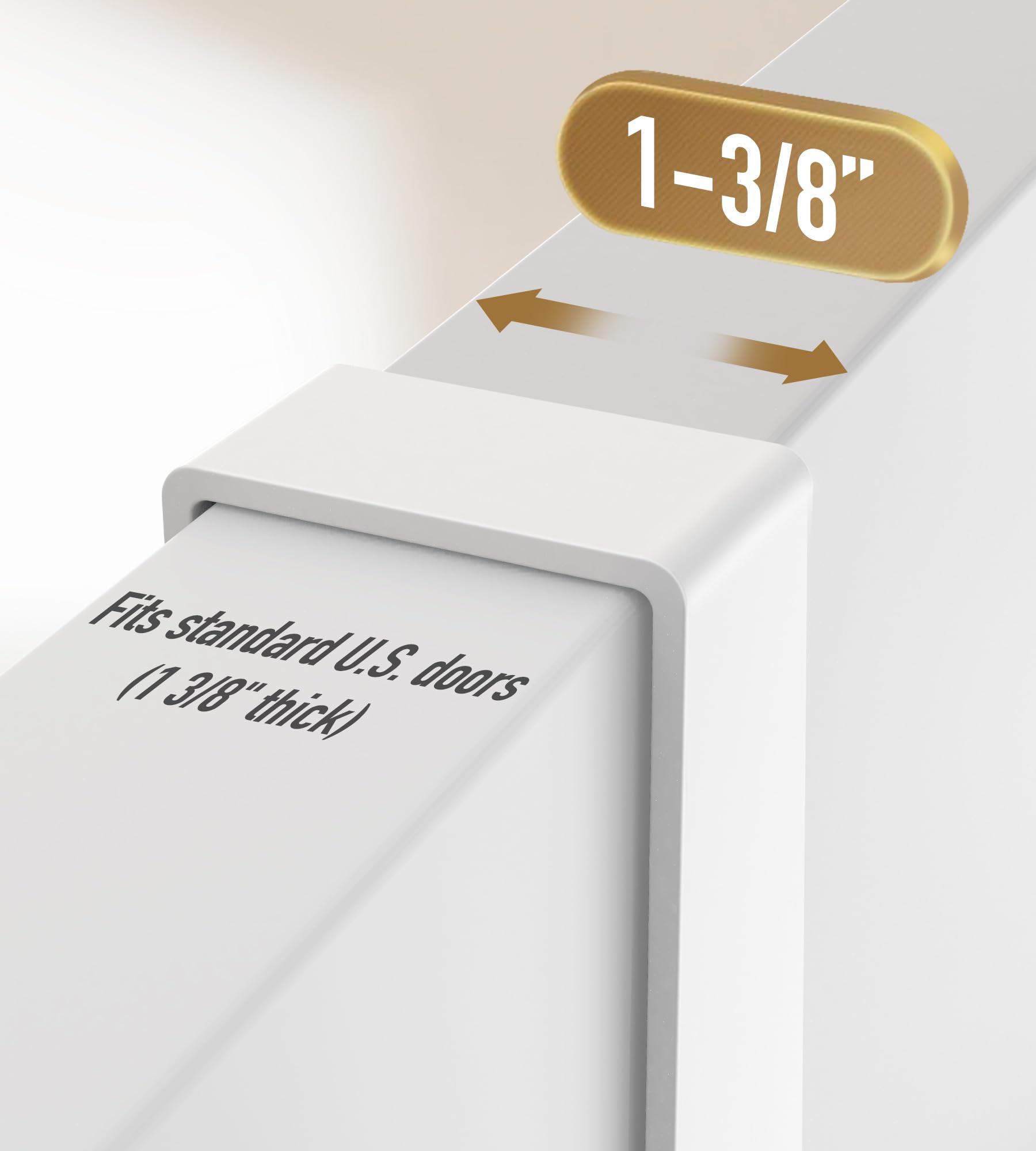 KitchLife Over The Door Hooks Hanger, Super Heavy Duty Metal Double Hooks No Assembly Required, Twin Hooks Bathroom Accessories & Coat Towel Rack Organization Fit for 1 3/8