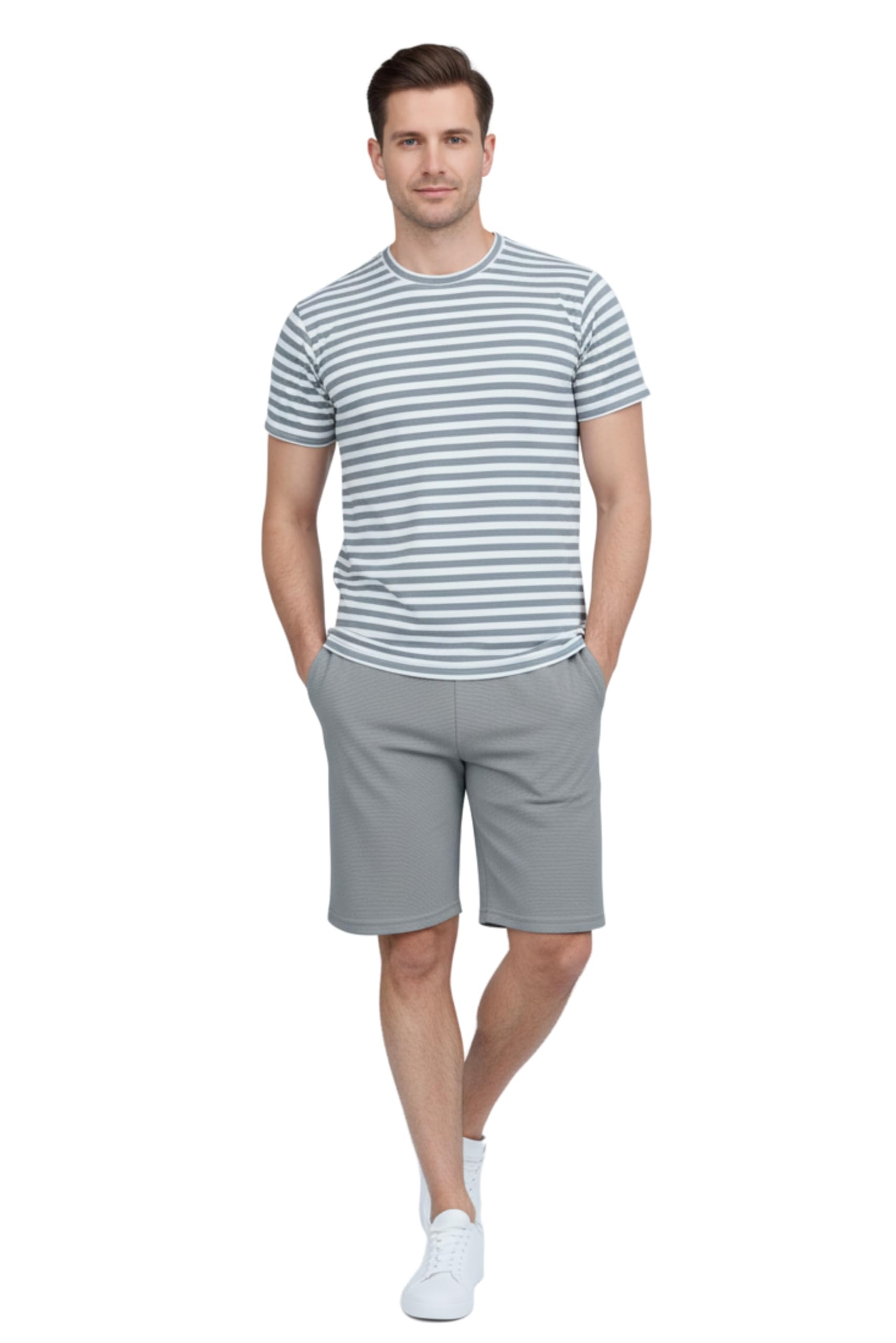 dorell Men’s Poly Cotton Casual T-Shirt and Shorts Set - Soft Breathable Matching Outfit for Everyday Comfort, Lightweight Durable Two-Piece Lounge & Outdoor Wear Set for Relaxed Style-picture-37