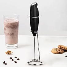 Handheld Battery Operated Coffee Frother with Stand | Blender for Coffee | Milk Frother for Lattes Shakes Mini Foamer for Cappuccino, Frappe, Matcha, Egg Beater Hand Blender