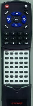 Replacement Remote Control for DURABRAND DWT1304, NE142UD, DWT2405, DCT1304R, DWT1304A