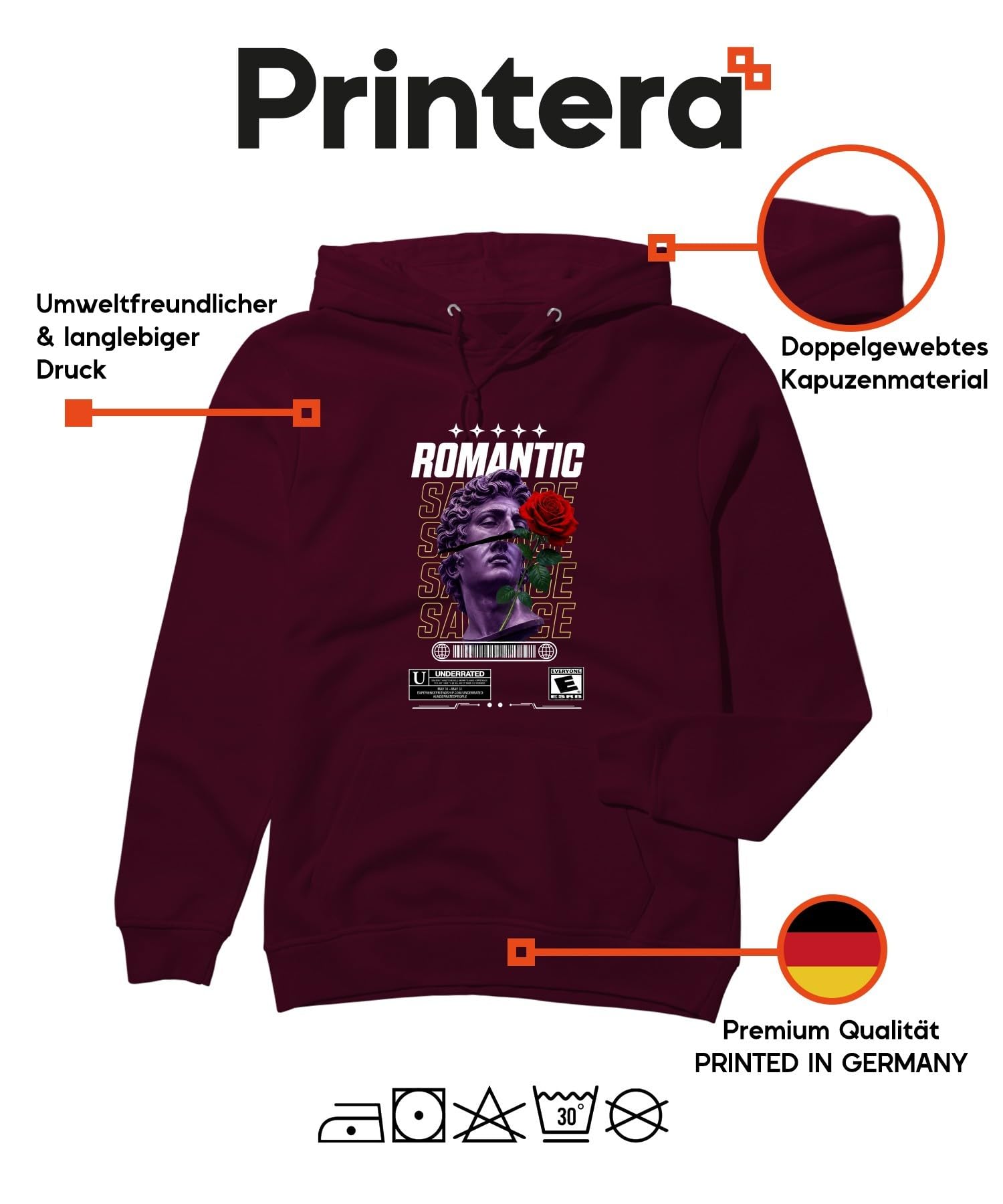 Savage Underrated Statue Rose Hoodie