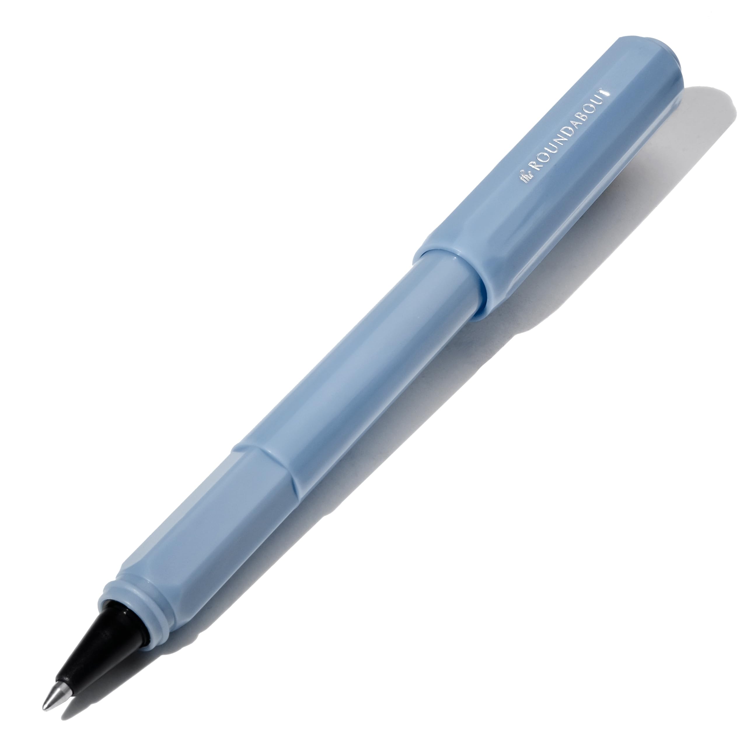 Ferris Wheel Press , Rollerball Pen, Acrylic blend body, Air-sealed click locking cap, Tides of Midas, Sky Blue, Fine Nib - Image 4