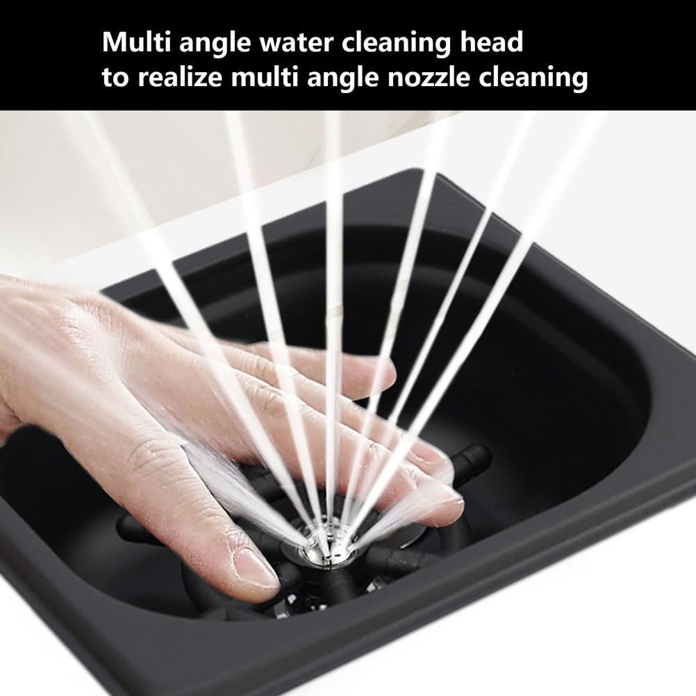 Enjuagadora De Tazas, Enjuagadora De Jarras De Acero Inoxidable Manejo con Una Sola Mano, Limpiador Automático De Tazas para Fregaderos De Cocina, Bares, Cafeterías, Teterías