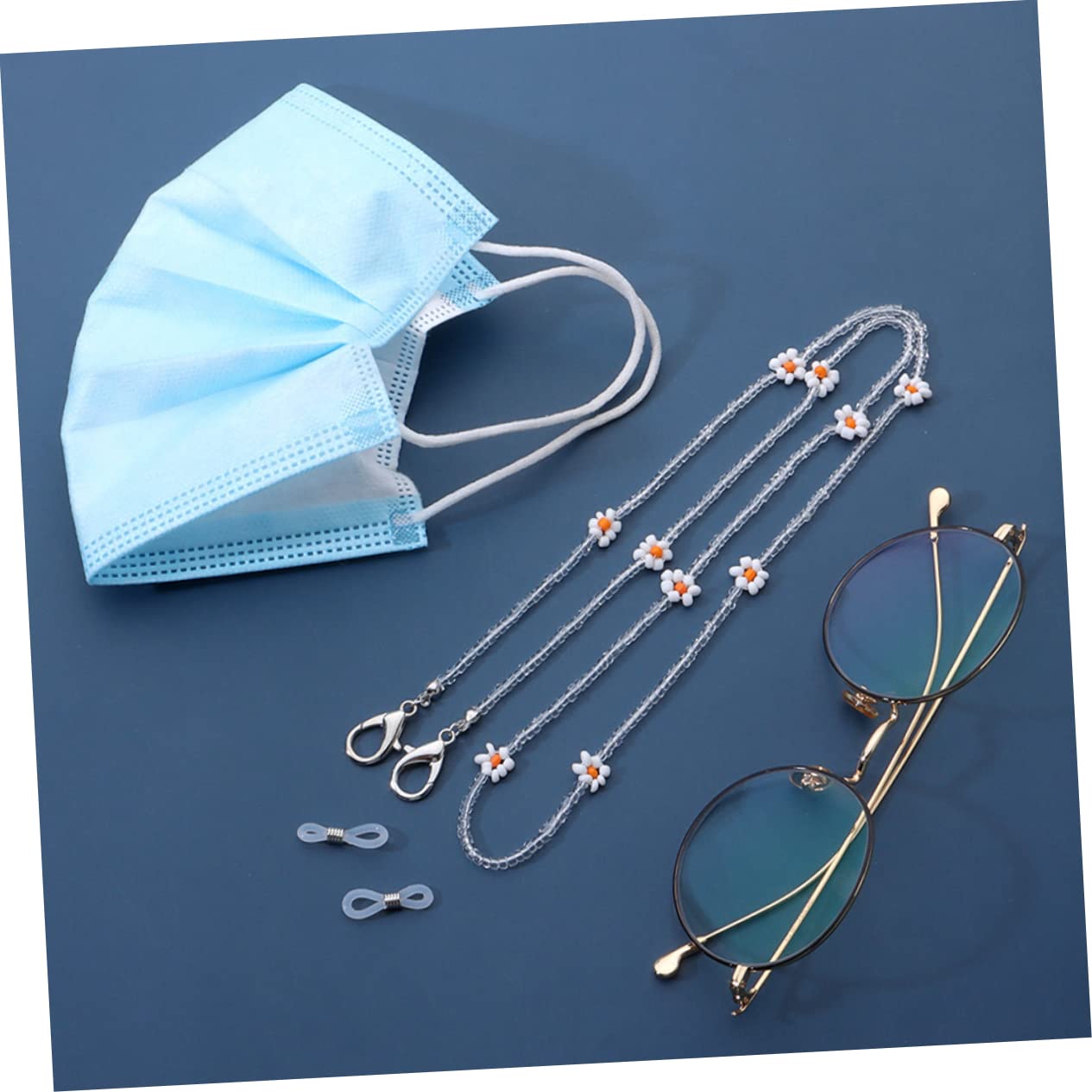 Holibanna Cadena De Máscara De Margarita Correa Anti-pérdida De Gafas Cordón De Collar Sujeta Gafas Deportivo Accesorio Para Gafas Máscara Anti-cadenas Perdidas