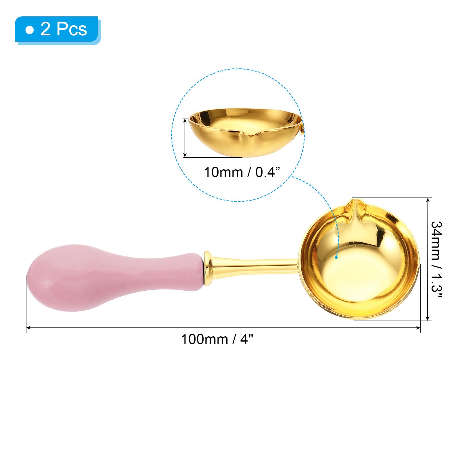PATIKIL 4" Wax Seal Spoon - Image 2