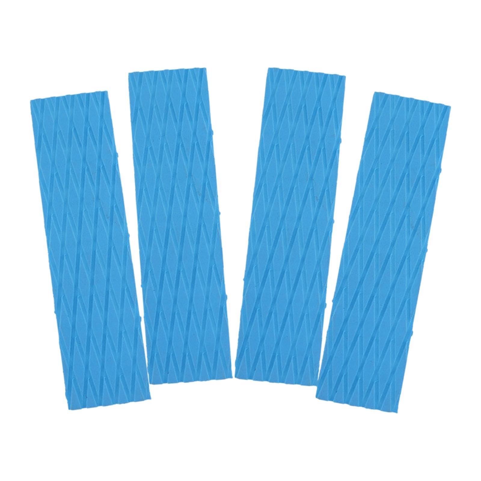 rockible 4X Surfboard Traction Pads Non Slip Surfboard Grip Pad Multipurpose EVA Foam Deck Grip Pad for RV Stand up Paddleboard Yacht, Light Blue