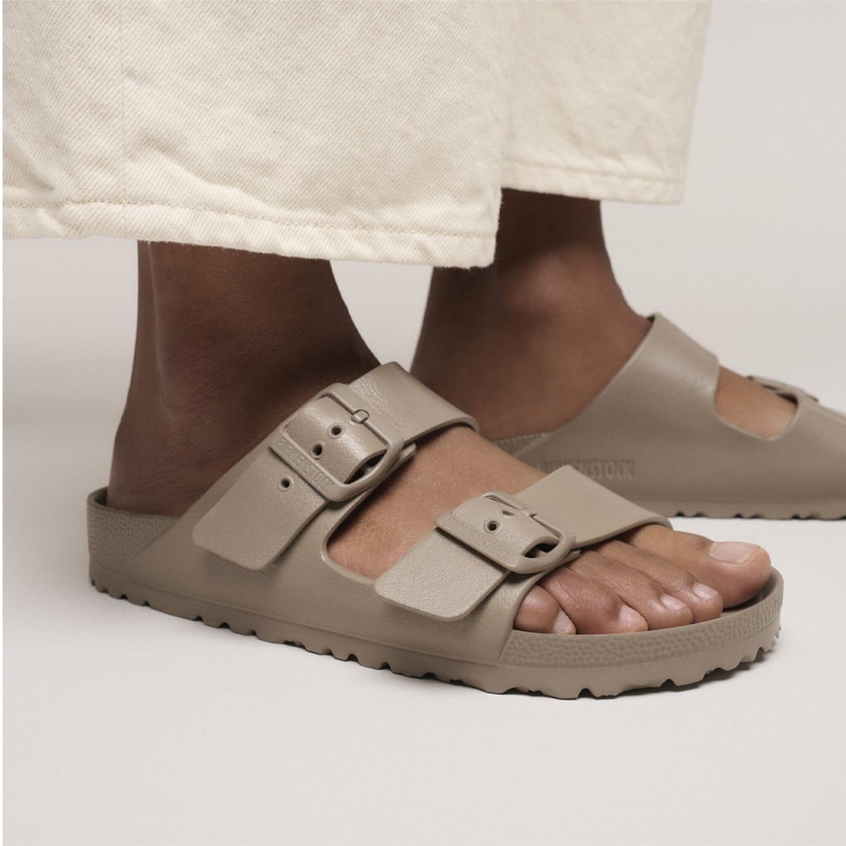 Birkenstock ARIZONA EVA 1030447 gray taupe ciabatte uomo fibbie gomma