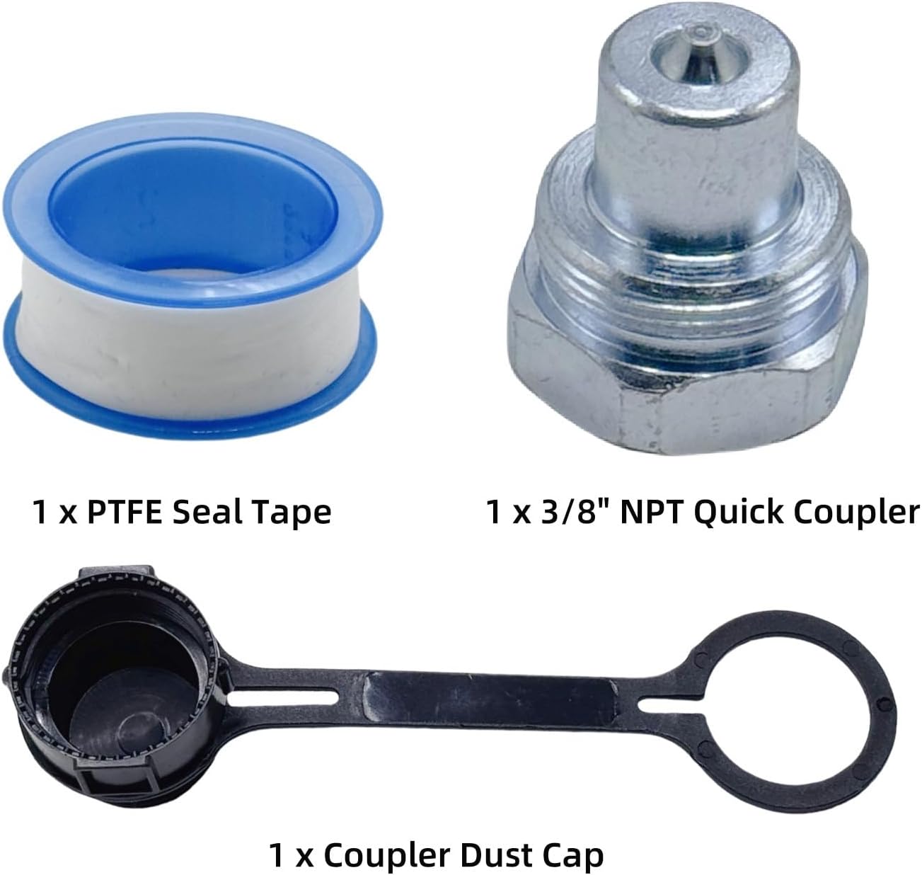 6 FeeT 10000psi High Pressure Hydraulic Hose CH-604 Coupler 3/8" NPT Thread 1/4" ID x 6 FT(Black, 6' 10000psi)