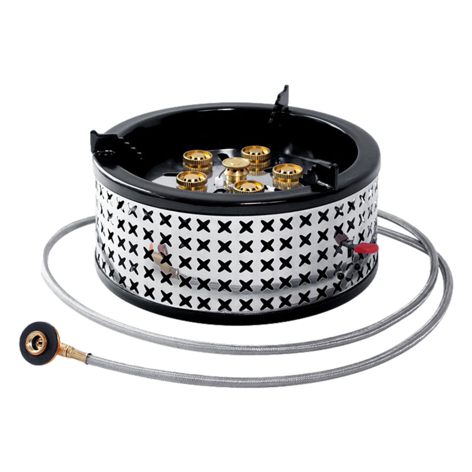 Réchaud de Camping 15800 Brûleur à Feu Portable pour le Camping | Réchaud de Camping à Gaz pour Cuisine Extérieure Randonnée Trekking Pique-Nique Barbecue