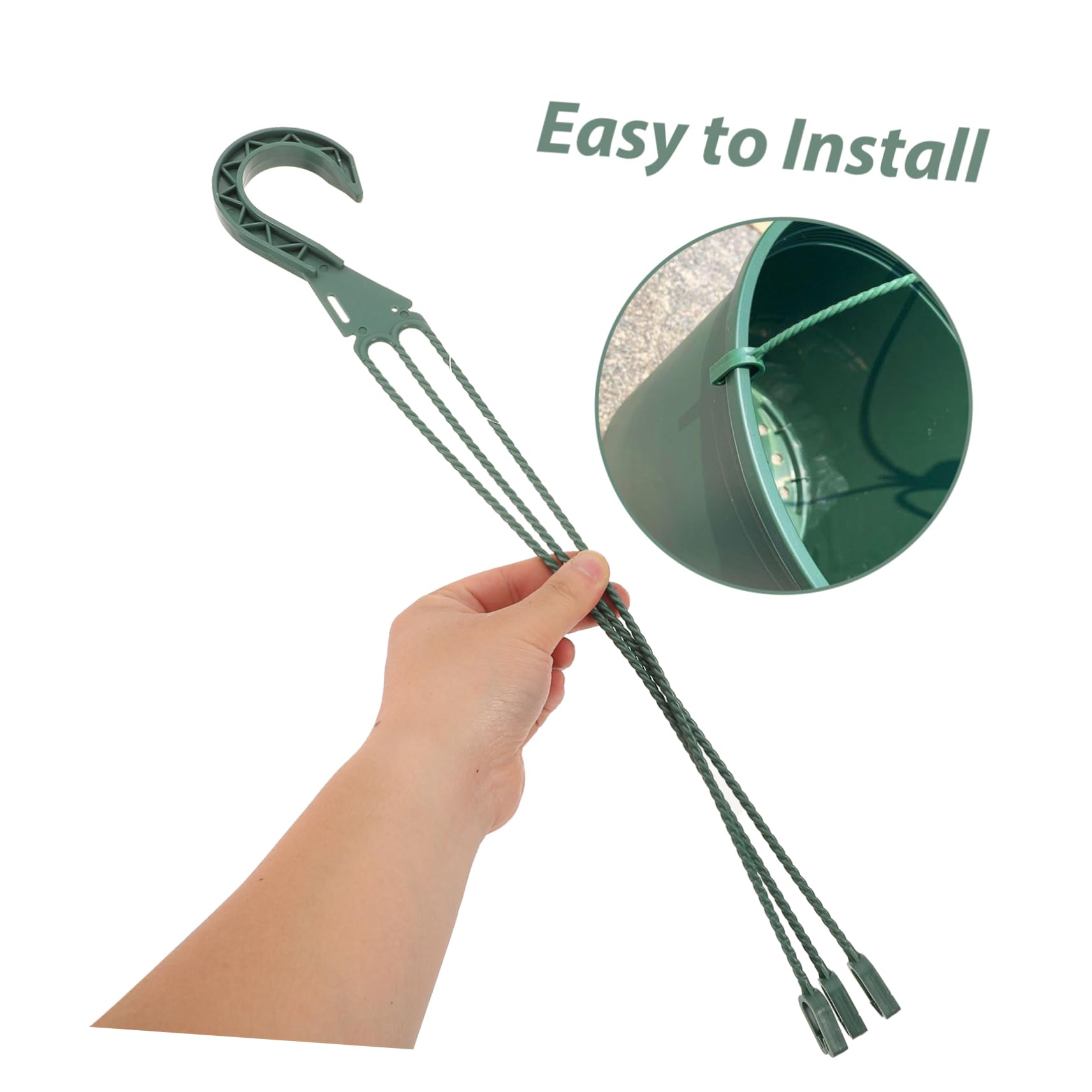 YARNOW 15pièces Crochets De Suspension Pour Pots De Fleurs De Crochets Muraux Durable Pour Jardinière Et Pour Intérieur Et Extérieur