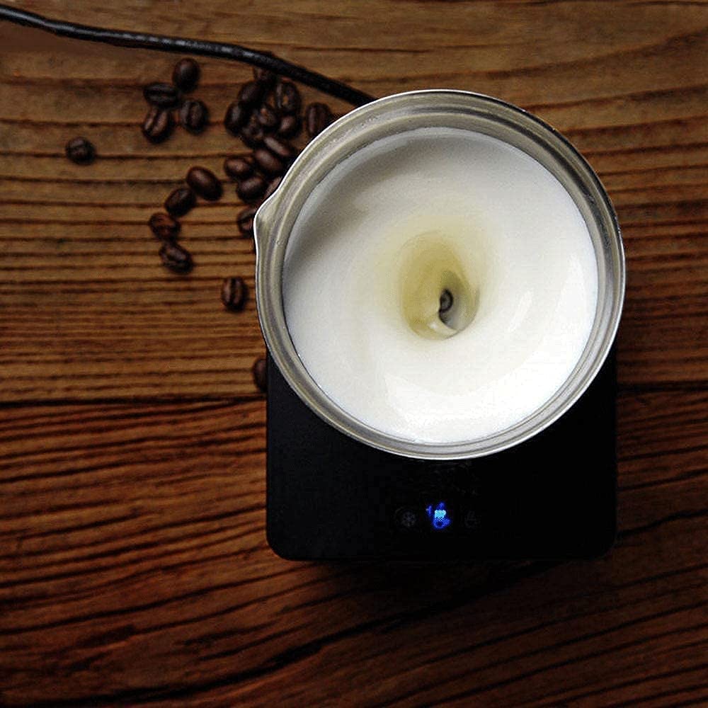 Vaporizador de Leche Batidora de Leche Calentador de Leche Calentador de vapor de leche de acero inoxidable más cálido, fabricante de espuma automático antiadherente, control de temperatura fría y