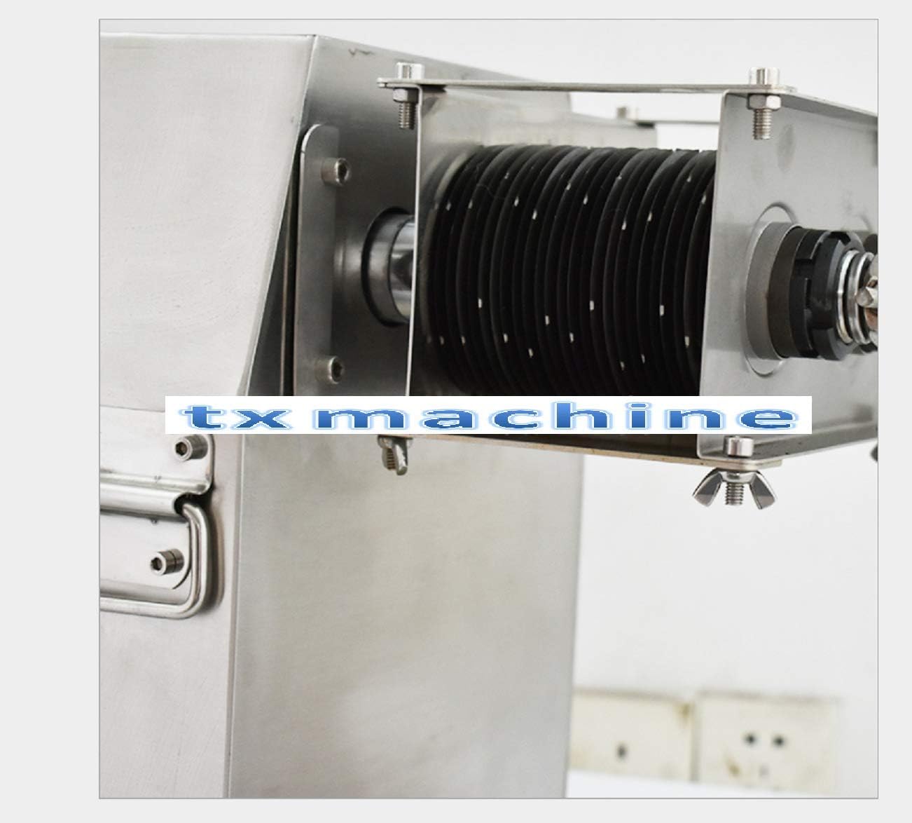 TX® Commercial meat slicer machine electric meat slicing machine stainless steel QX meat shredding slicer machine 551LBS/H 800W (110V/60HZ, 10MM blade)