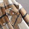 Womens-Casual-Flannel-Wool-Blend-Plaid-Lapel-Button-Down-Long-Sleeve-Shacket-Jacket-Coat-Winter-Loose-Oversize-Shirts BOUTIKOME Womens Plaid Shacket Button Down Long Sleeve Shirt Coat Fall Winter Flannel Jacket Loose Shirts(Khaki, Medium)
