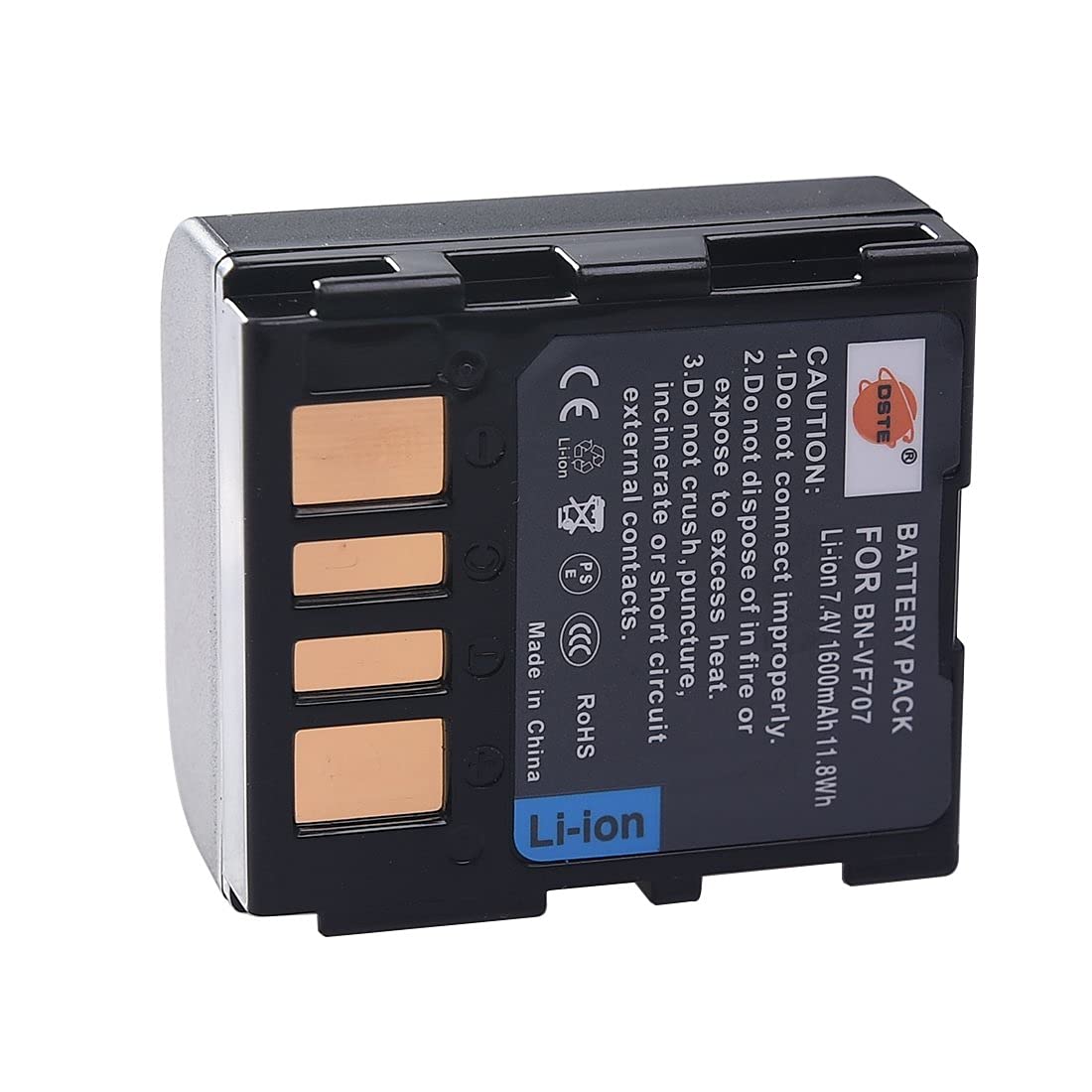 DSTE® 2pcs BN-VF707 Battery and Travel Charger Compatible with JVC BN-VF707U GR-D239 GR-D240 GR-D244 GR-D245 GR-D246 GR-D247 GR-D250 GR-D253 GR-D270 GR-D271 GR-D2 75 GR-D290 GR-D293 GR-D295