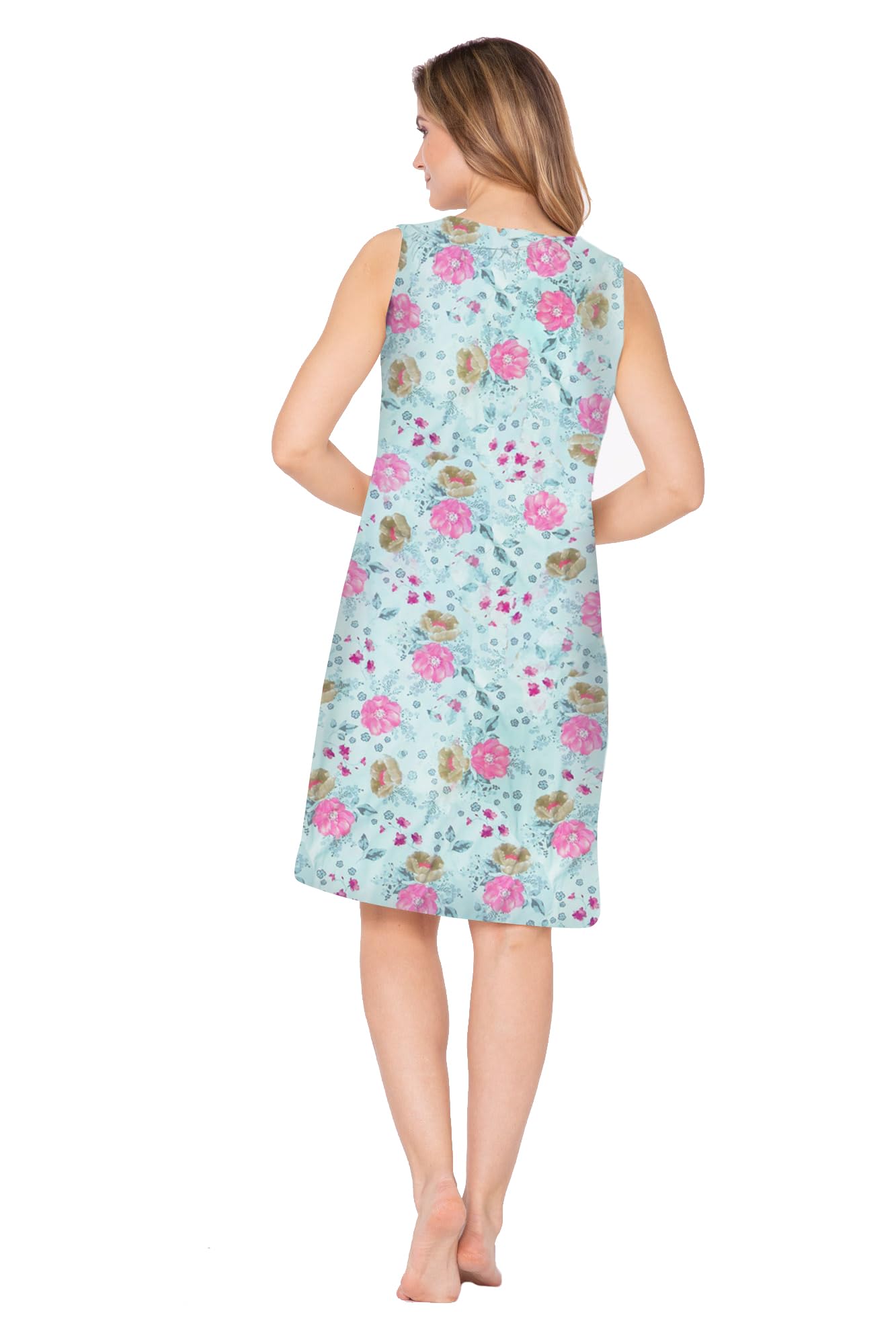 e.Femme® Camicia da notte donna Ana 1160 in cotone
