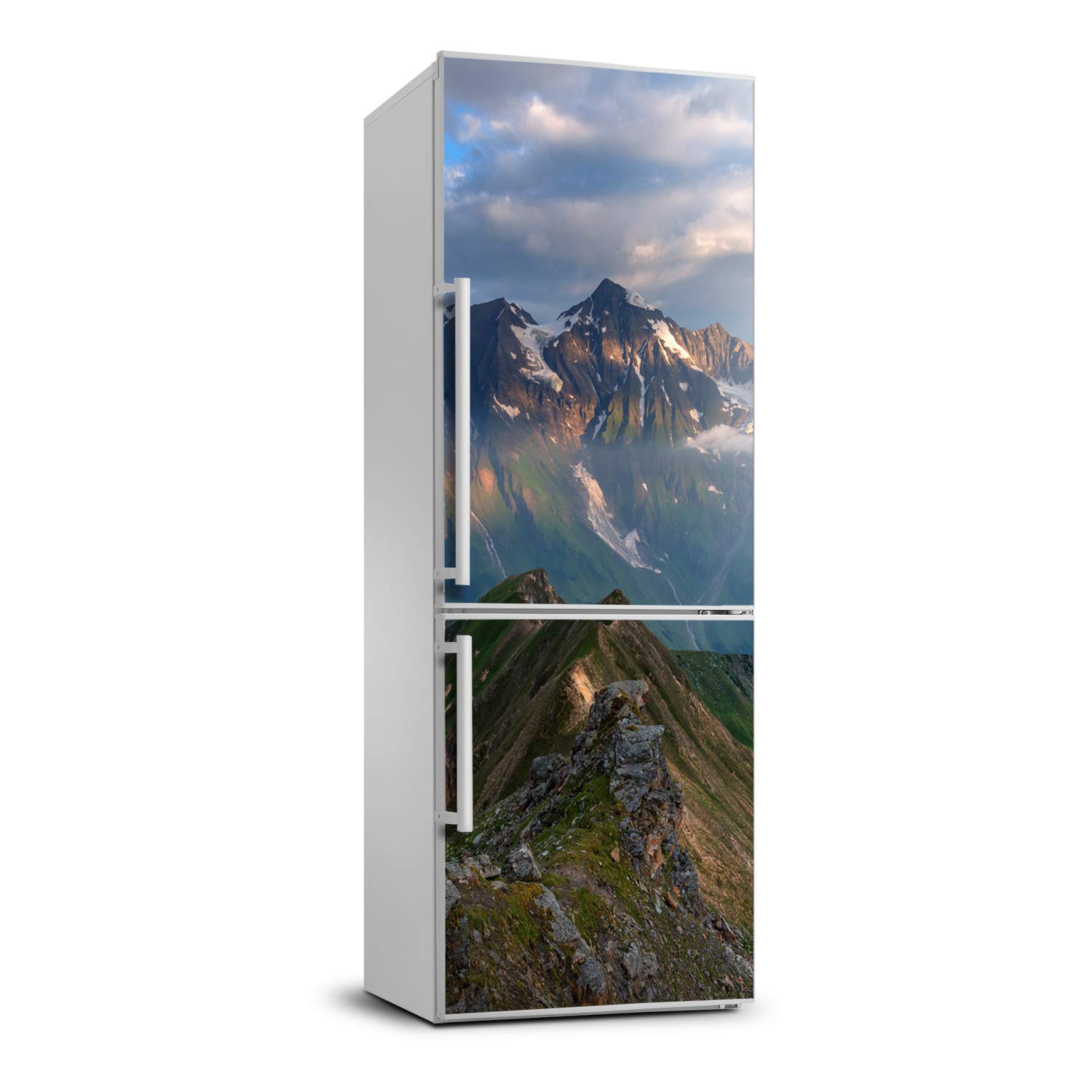 Película autoadhesiva nevera de 70x190 cm lavable diseño cumbres