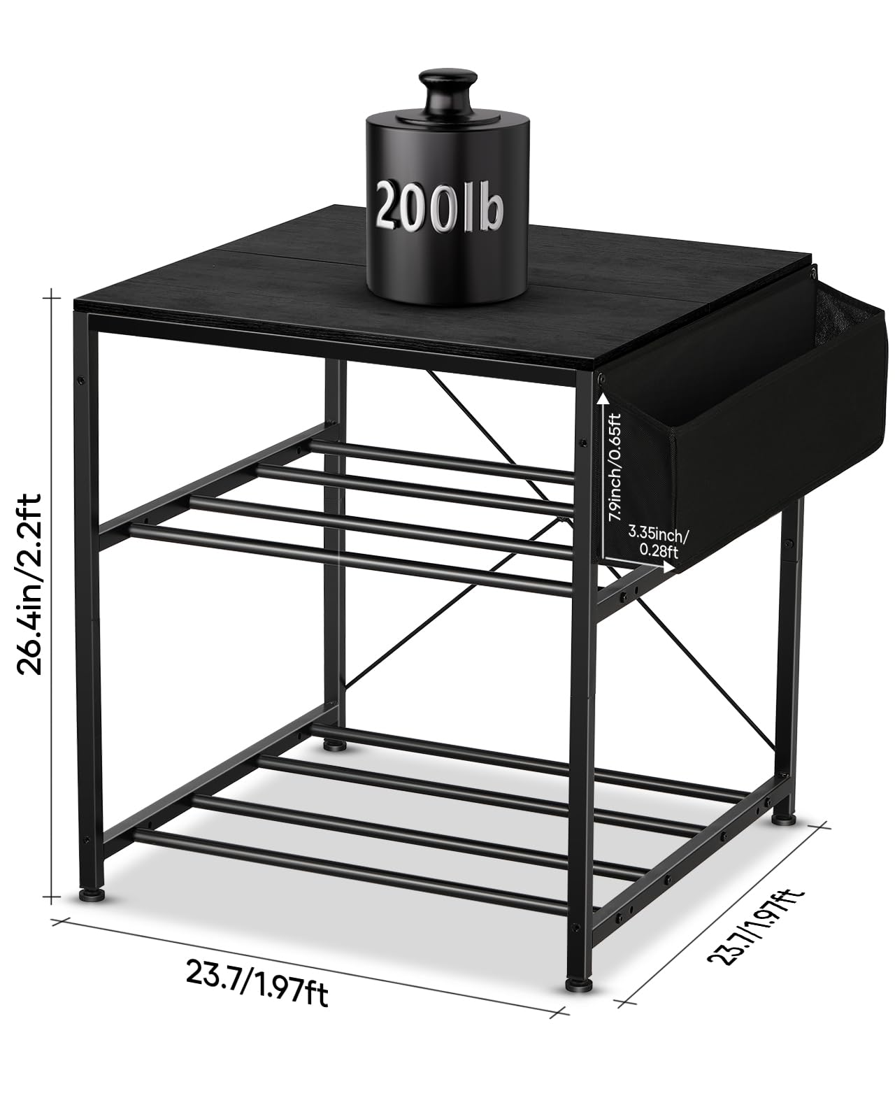 AHOWPD Soporte para impresora 3D con almacenamiento de filamentos, mesa de impresora 3D, estante de almacenamiento de filamentos, escritorio de carrito 3D resistente con ruedas para taller, estudio