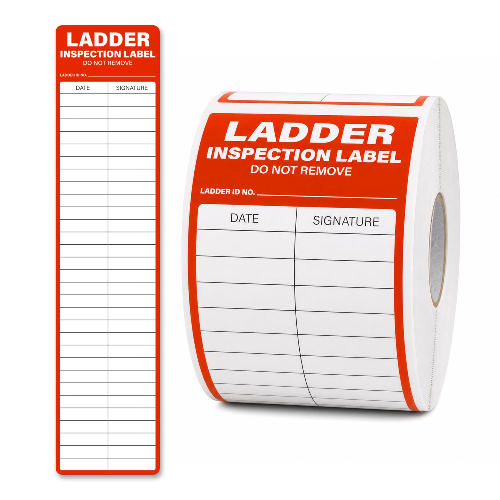 Ladder Inspection Labels 100 Pcs Safety Stickers 8.5 X 2 Inch