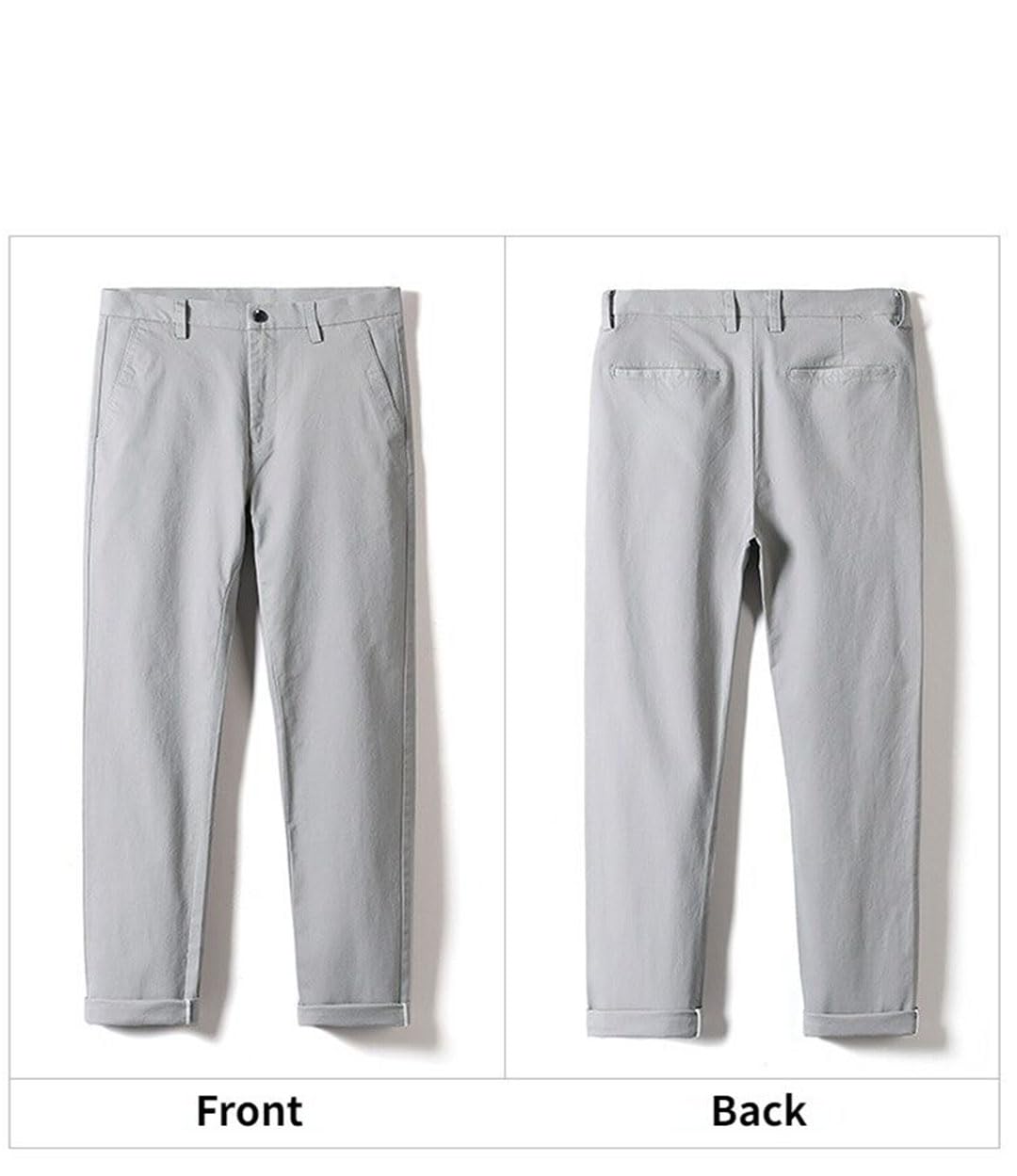 Vogrtcc Pantalones De Algodón Informales para Hombre, Pantalones Rectos Holgados con Bolsillo, Pantalones Elásticos De Gran Tamaño