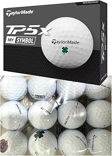 TaylorMade 1-Dozen TP5 & TP5x MySymbol Pix Logo Overrun Practice Golf Balls - Made in USA