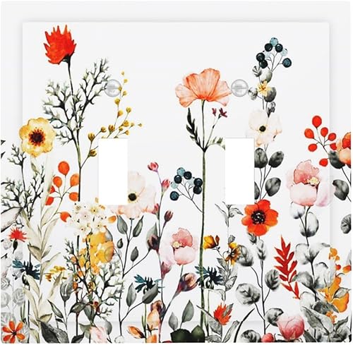 Miniatura 25 de Cubierta de Interruptor de Luz de Palanca de 1 Gang con Estampado de Bosque de Pinos Rústico Campestre, Cabaña Lodge Granero Bosque Forestal de