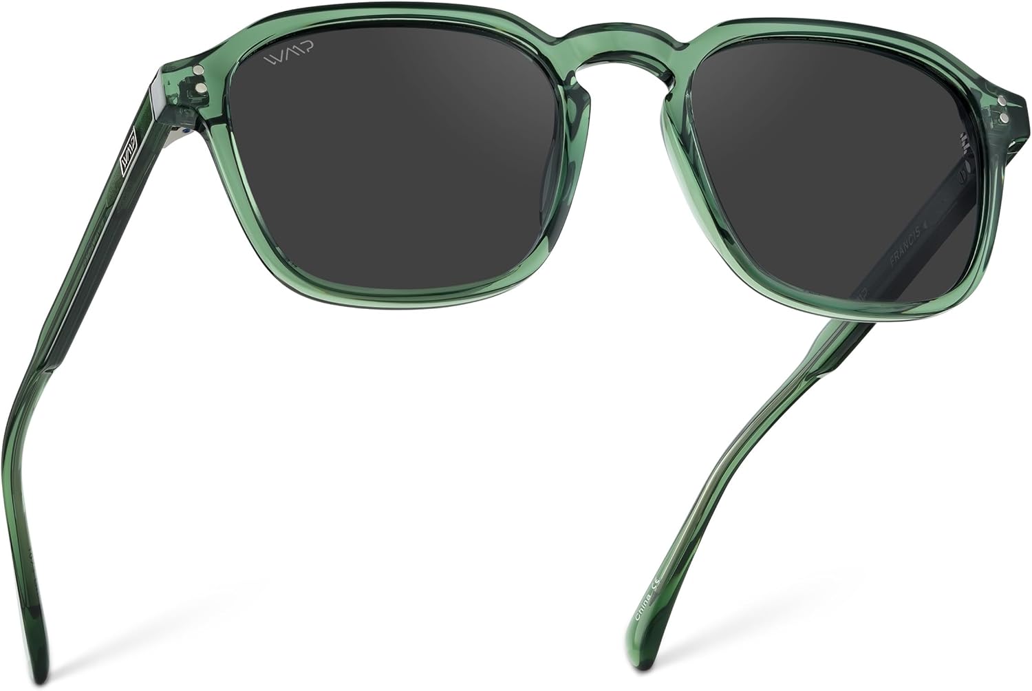 WMP Eyewear – Men’s Polarized Square Sunglasses, Wide Fit: Modern Retro Style with Unique Color Combos