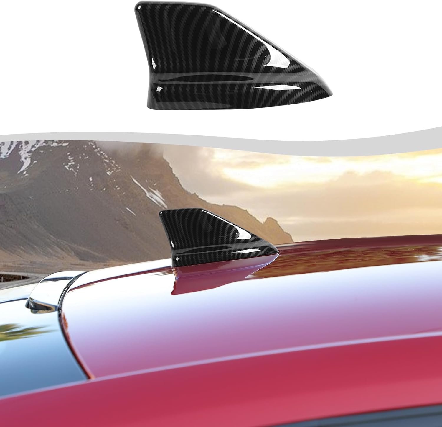 Shark Fin Antenna Base Cover Compatible with Ford Mustang 2024-2026+(Black)