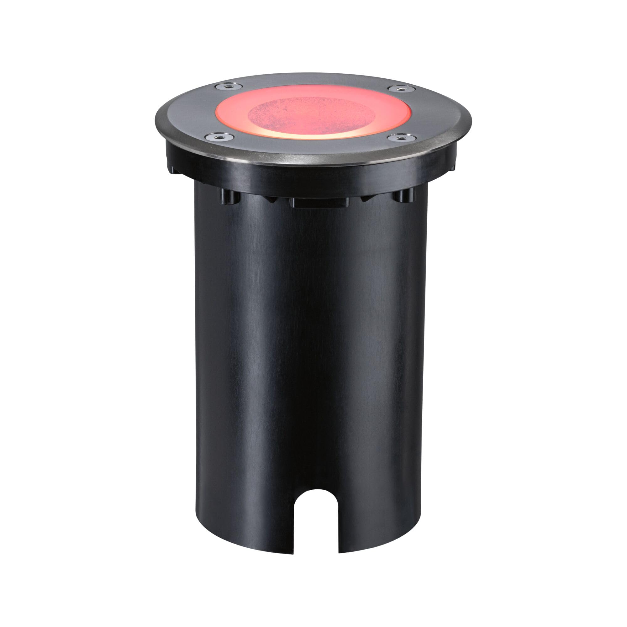 Paulmann 94845 LED Außenleuchte Bodeneinbauleuchte Smart Home Zigbee Floor IP67 rund 110mm RGBW+ 4,9W 300lm 230V Eisen gebürstet Außenleuchte