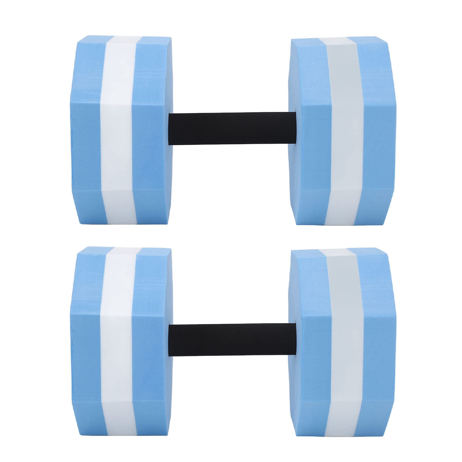 Hantle do ćwiczeń w wodzie Zestaw hantli z pianki EVA o dużej gęstości do krytych basenów Aerobik Fitness Trening rehabilitacyjny 2 szt. Lekkie hantle pływające w wodzie (Diamond Shaped Blue White