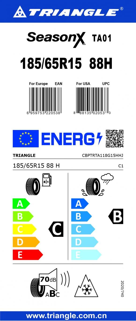 Triangle TA01 185/65 R15 88H Ganzjahresreifen GTAM T273124 ohne Felge
