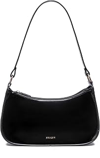 JOLLQUE Shoulder Bag for Women, Small Under the Arm Patent Leather Purses, Mini Clutch Y2k Jelly Handbag Crossbody Bags