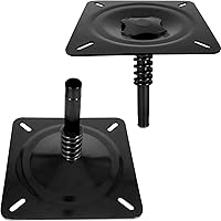 EWEGERT Boat Seat Pin Mount Base Pedestal for 3/4" Posts - Zinc Plated Steel Swivel Mount, 2-Pack for Pontoon & Jon Boats