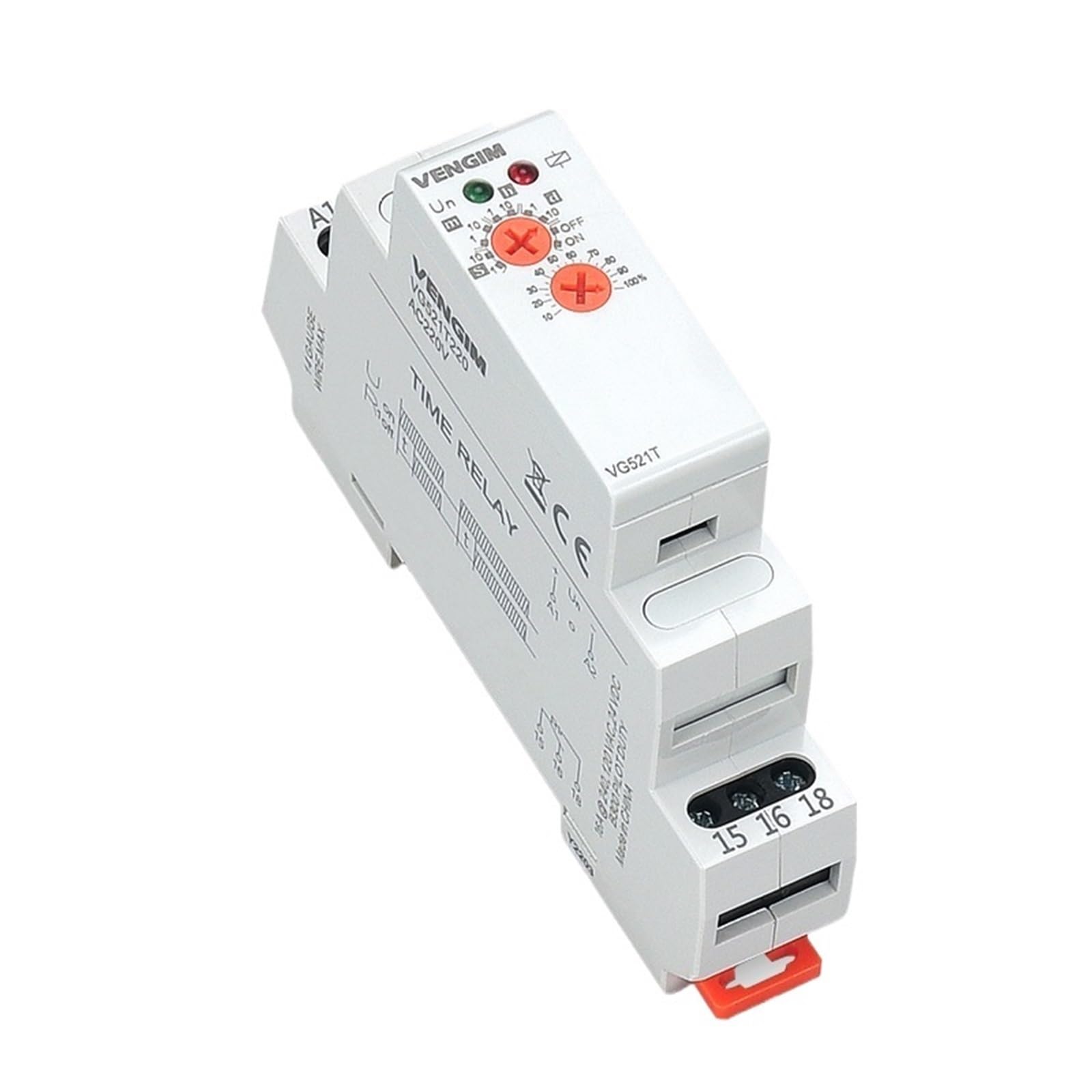 Zeitrelais 12 V 24 V 220 V 230 V AC/DC Einschaltverzögerungs-Zeitrelais mit Zeit(AC 220V)