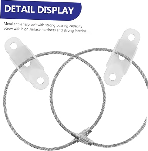 Miniatura 8 de ibasenice Anti Tip correas de muebles 6 piezas 3 cuerdas de acero inoxidable muebles a prueba de niños ancla de seguridad conjunto