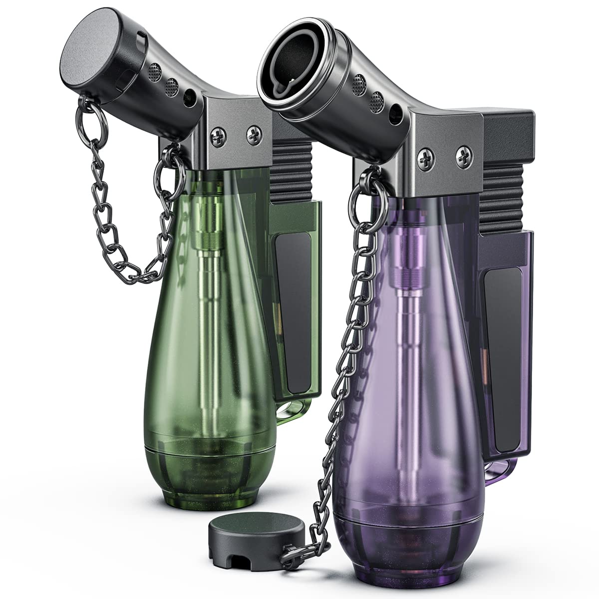 Buy jopoo Jet Lighter, Butane Refillable Adjustable Flame Windproof