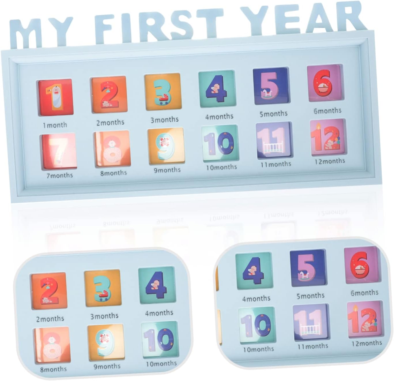 Abaodam Infant Photo Frame Newborn Girl Essentials 12 Month Milestone Boy Frame