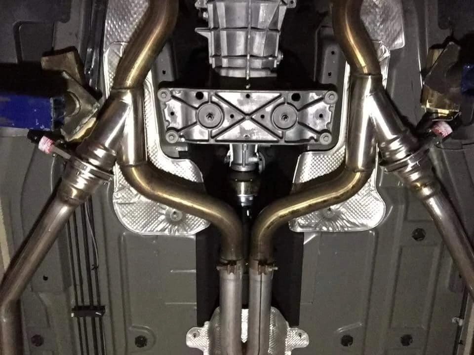 Badlanz HPE Single Electric Cutout Y-Pipe 2.5 inch Custom