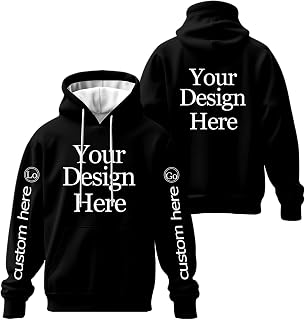 Custom Unisex Hoodies Personalized Men Women Adult Pullover Sweatshirts with Pocket Design Your Own Text Photo Logo Winter