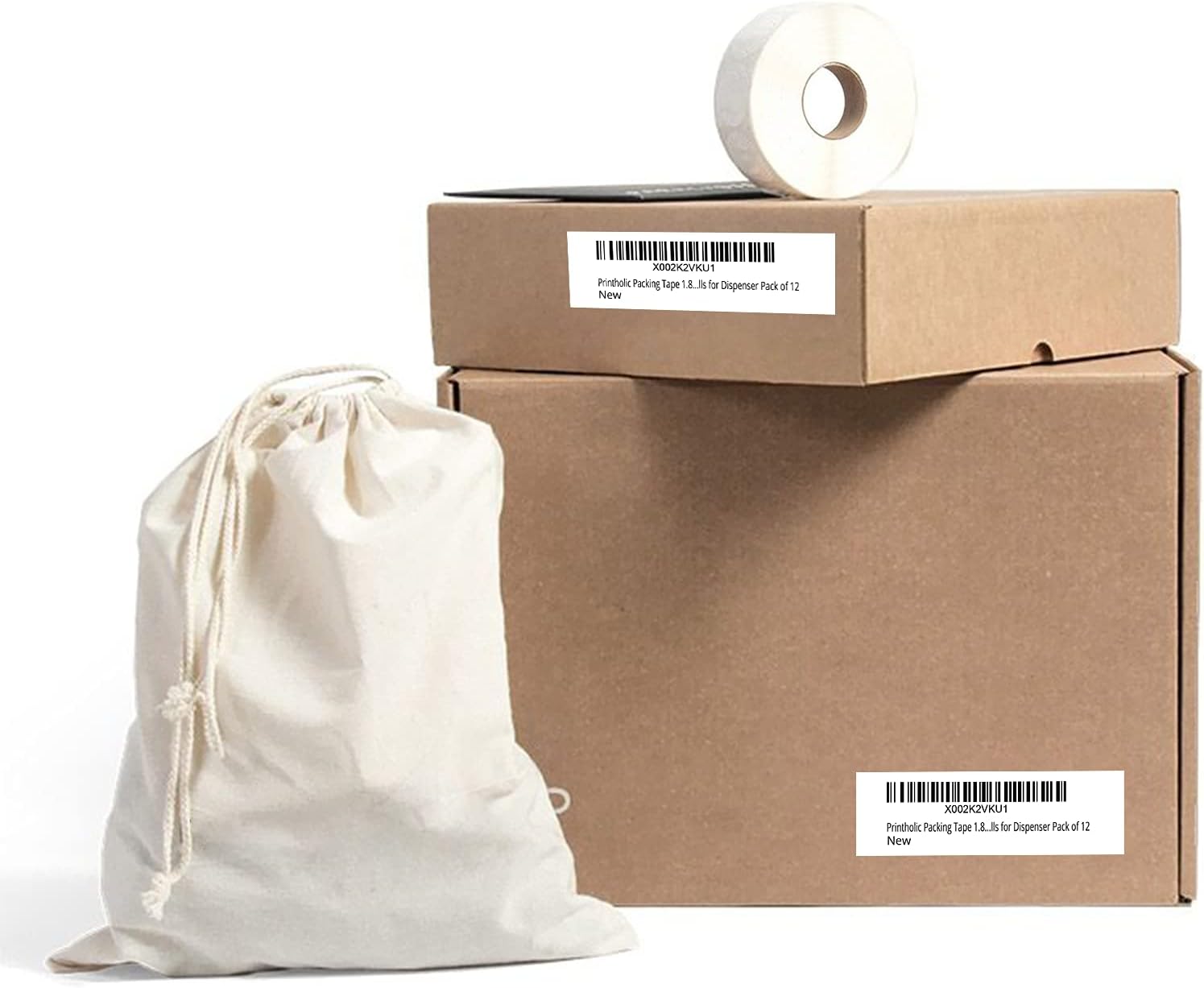 Compatible Direct Thermal Labels Replacement for Dymo 30252 (1-1/8" x 3-1/2") 24 Rolls Return Address & Barcode Labels - Use with Labelwriter 450, 450 Turbo, 4XL Printers - 350 Labels/Roll