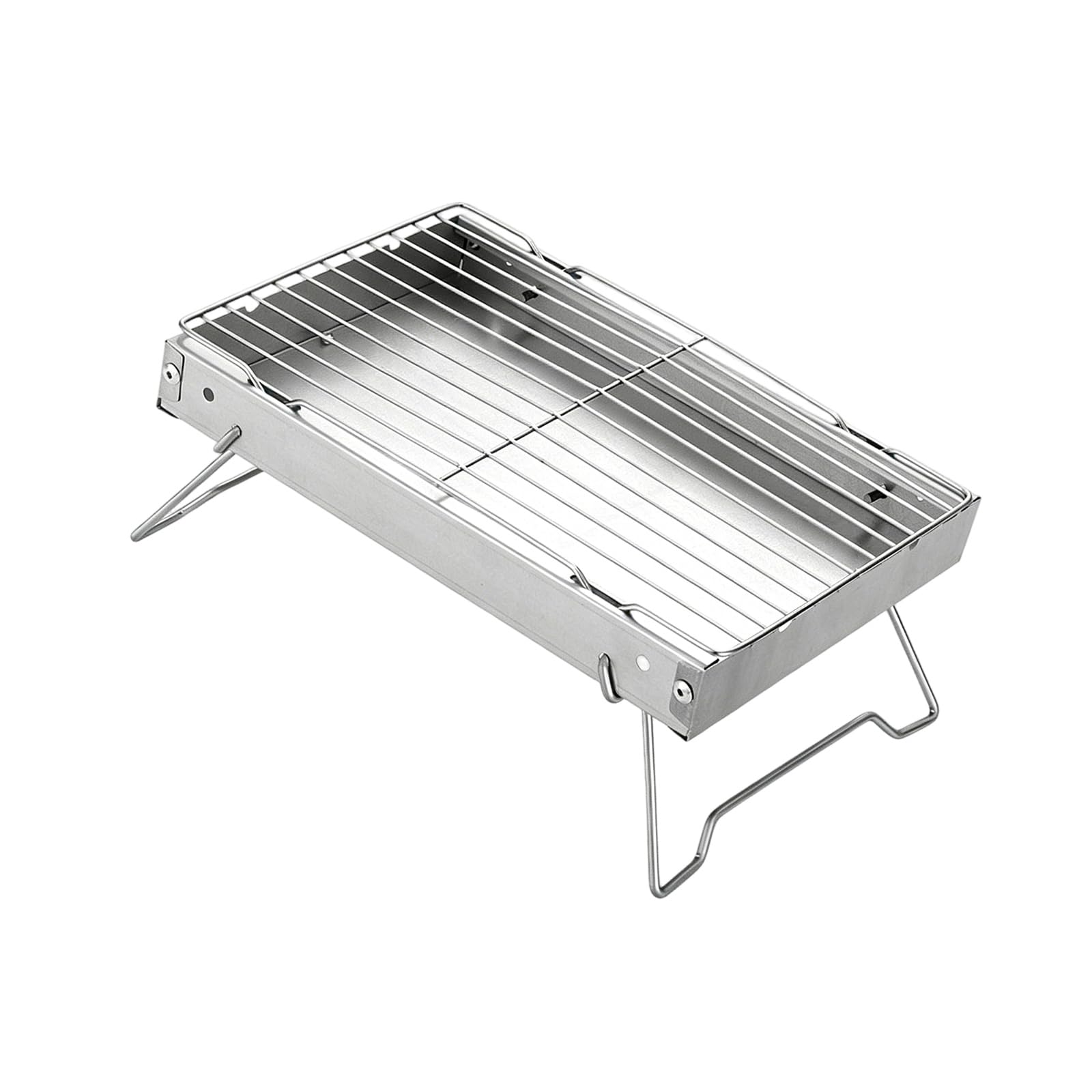 Msioytog B Space Saving Iron Camp Grills With Nonslip Ase For Stable Outdoor Cooking Easy To Carry Cookware For Each Picnics Use Portable Camping Arbecue