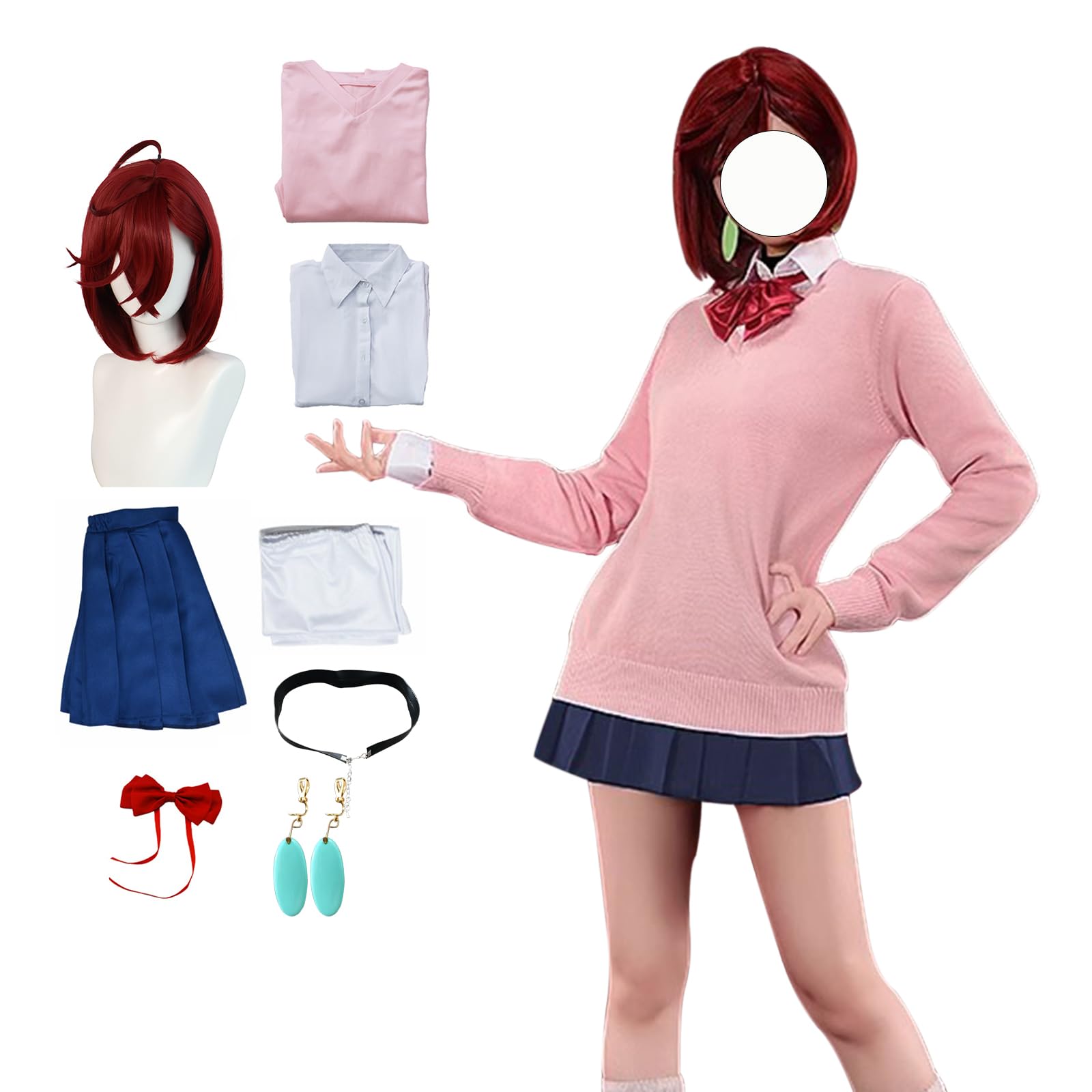 Anime Dandadan Cosplay Okarun Momo Ayase Cosplay Uniforms Halloween Costumes - Small