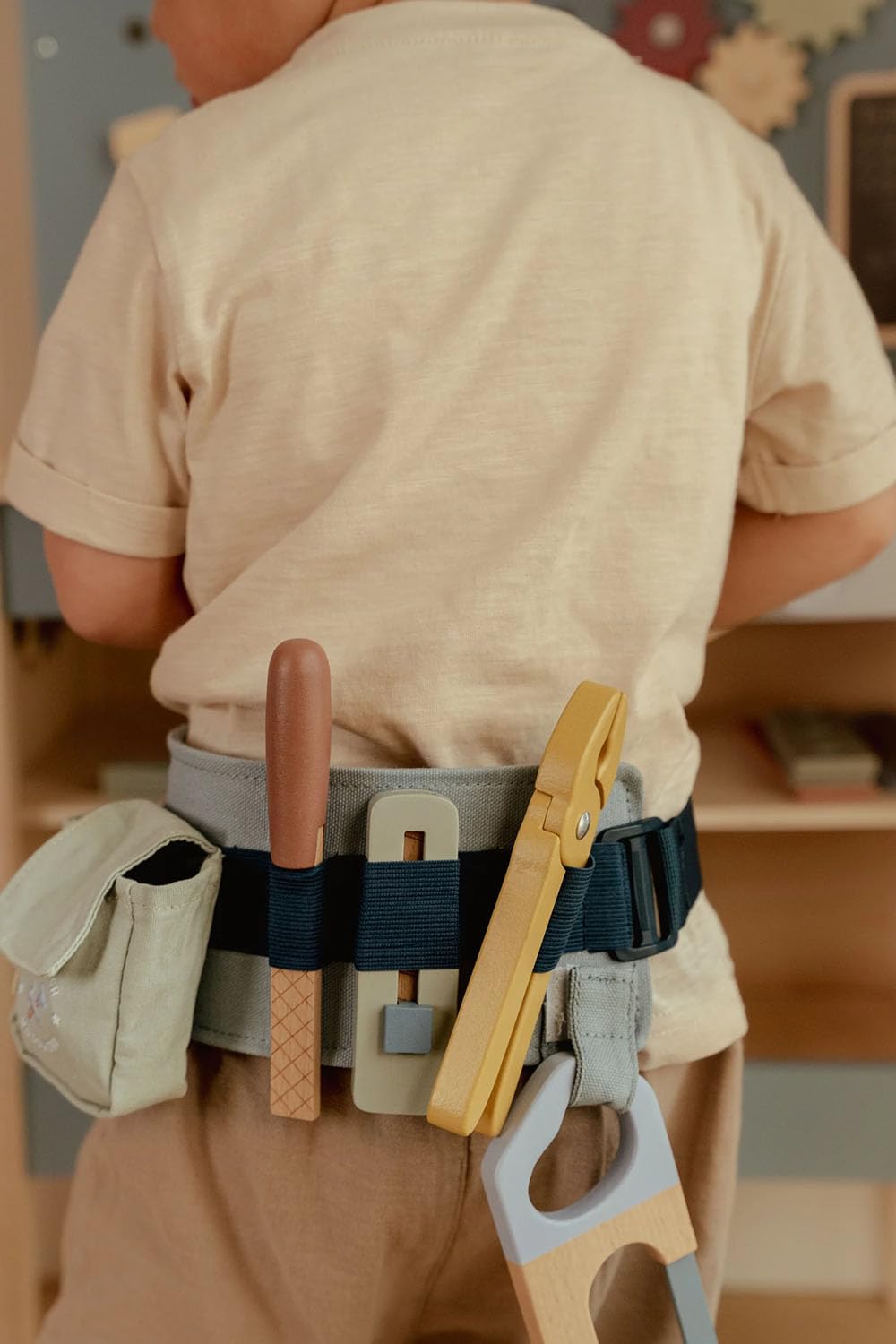 Little Dutch 2543 cintura attrezzi per bambini in legno - blu