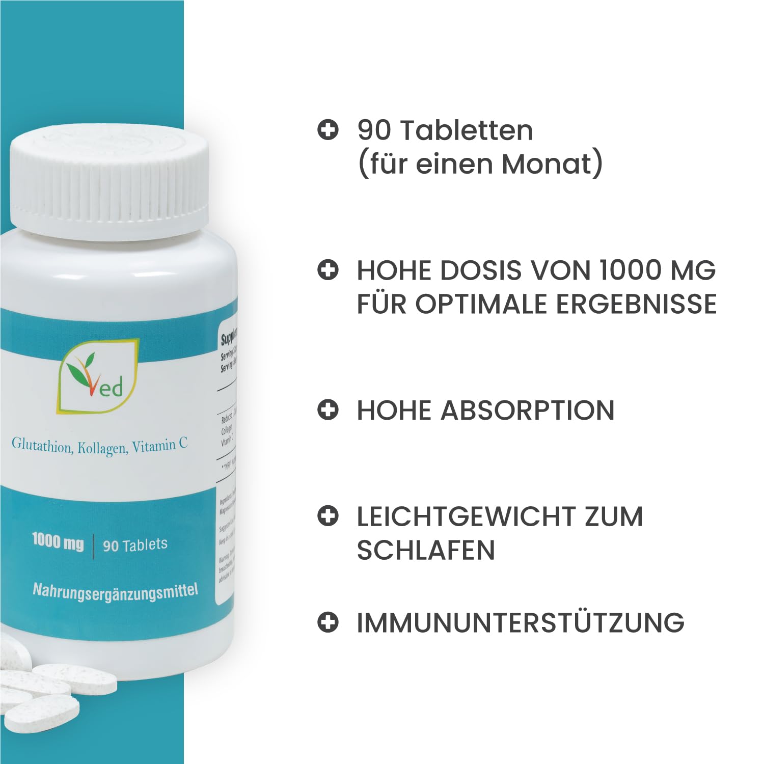 Reduced L Glutathione 1000mg x 90 Tablets. With 500mg L-Glutathione, 300mg Collagen, and 200mg Vitamin C per Tablet : Amazon.de: Health & Personal ... Reduced L Glutathione 1000mg x 90 Tablets. With 500mg L-Glutathione, 300mg Collagen, and 200mg Vitamin C per Tablet : Amazon.de: Health & Personal ...