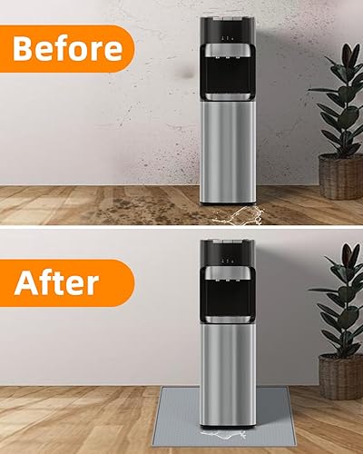 Miniatura 2 de TOHONFOO Alfombrilla dispensadora de enfriador de agua con borde elevado para protector de pisos y encimeras de madera dura Foor, tapete enfriador